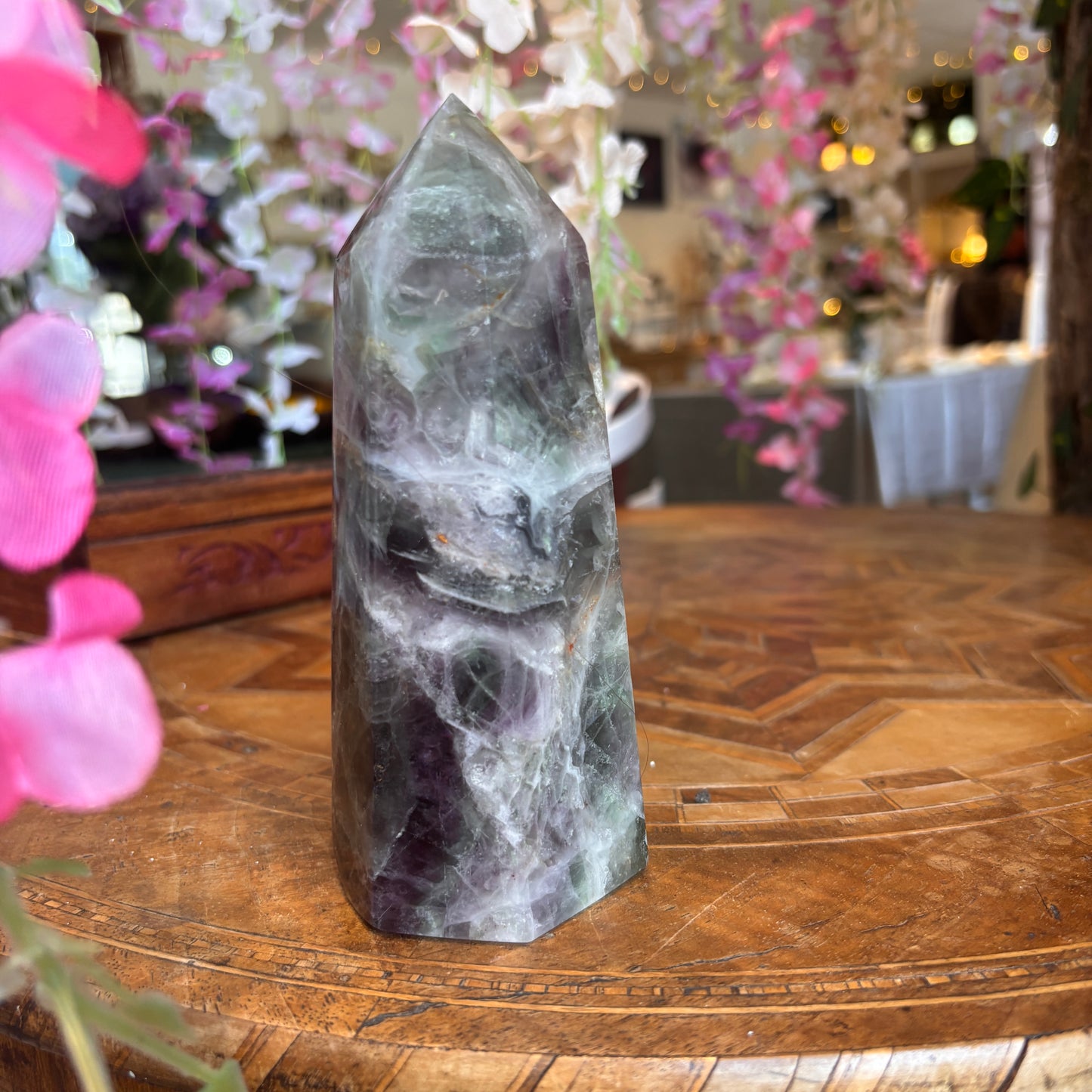 Large Rainbow Fluorite Tower (RFT03)