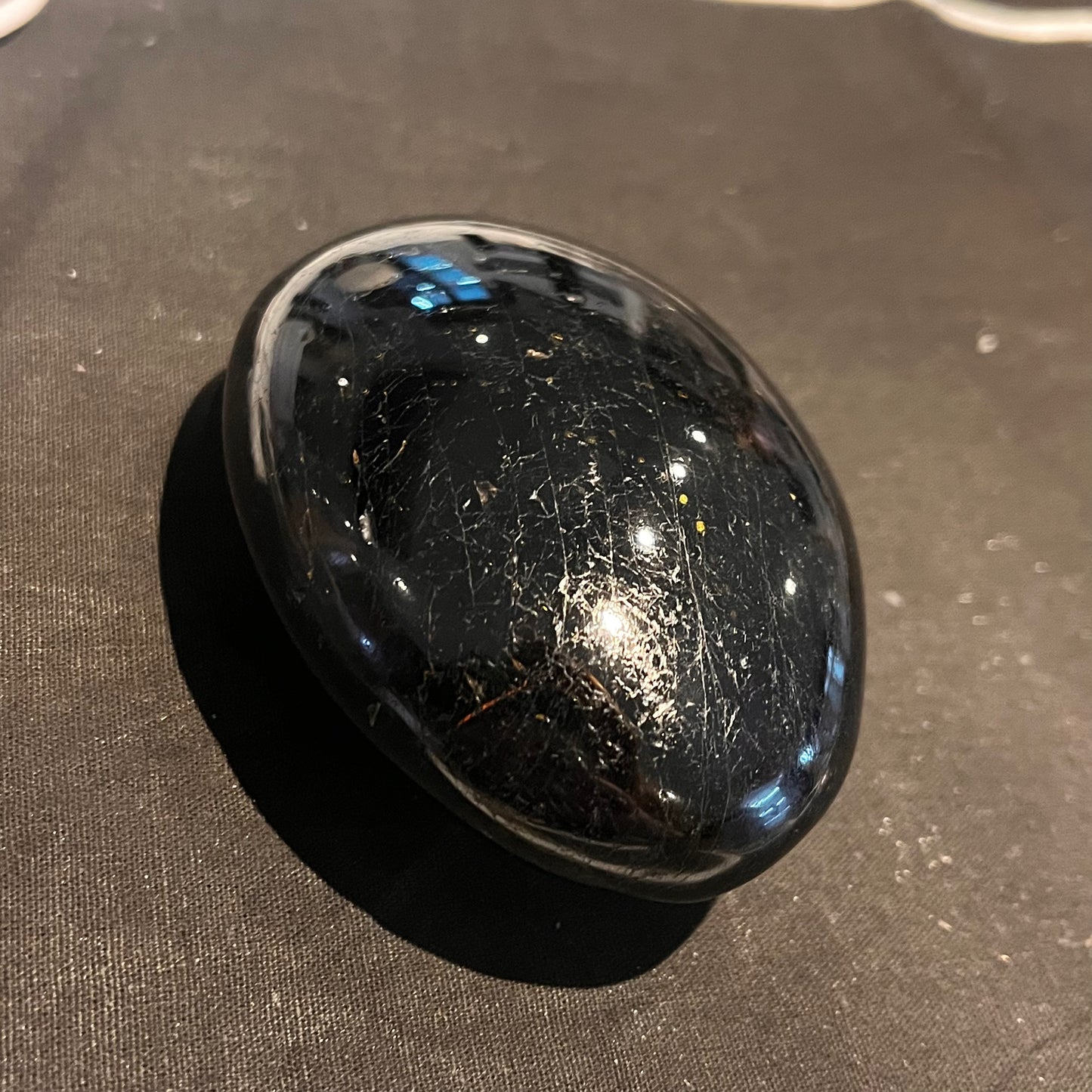 Black Tourmaline Palm Stone (BTP03)