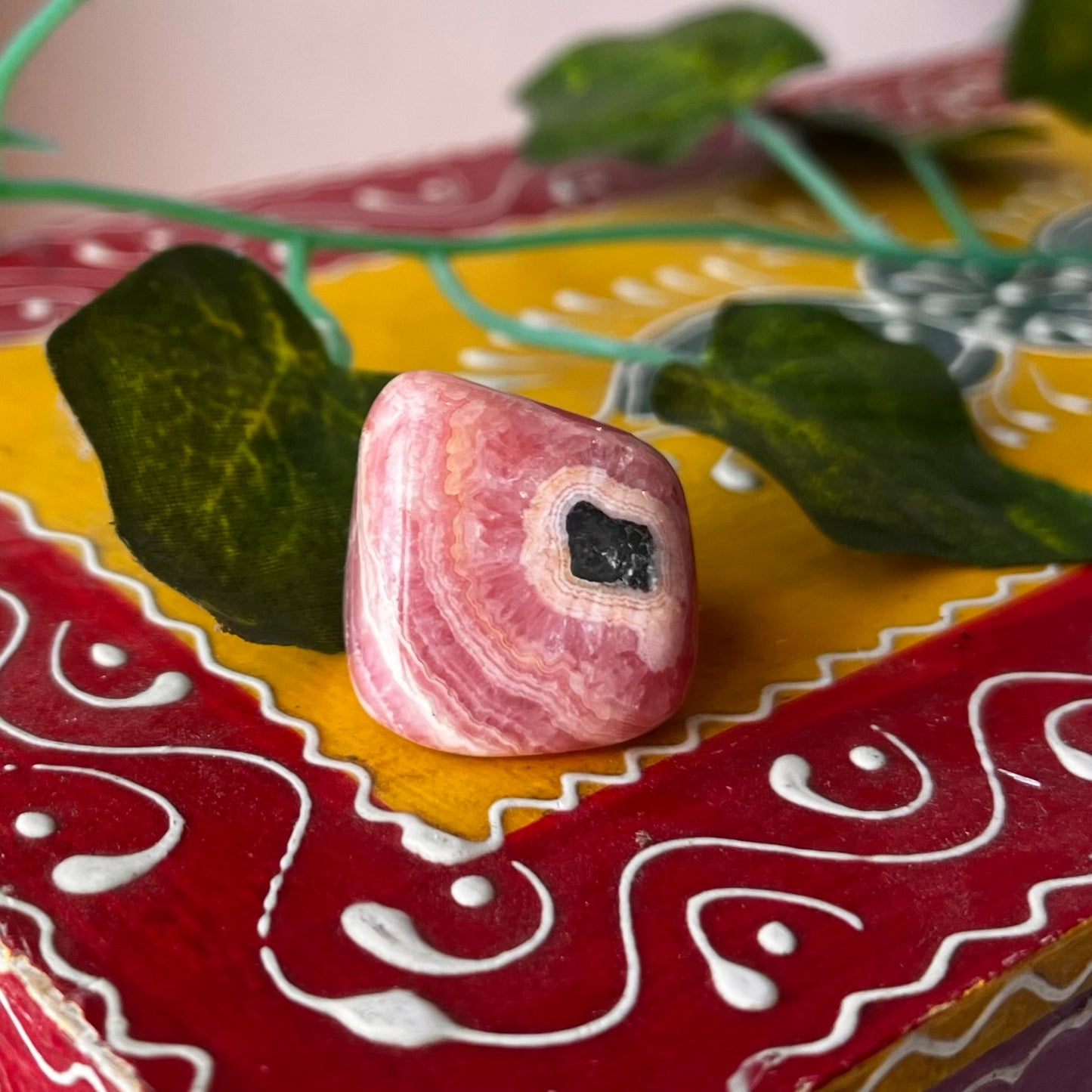 Rhodochrosite Mini Palm Stone