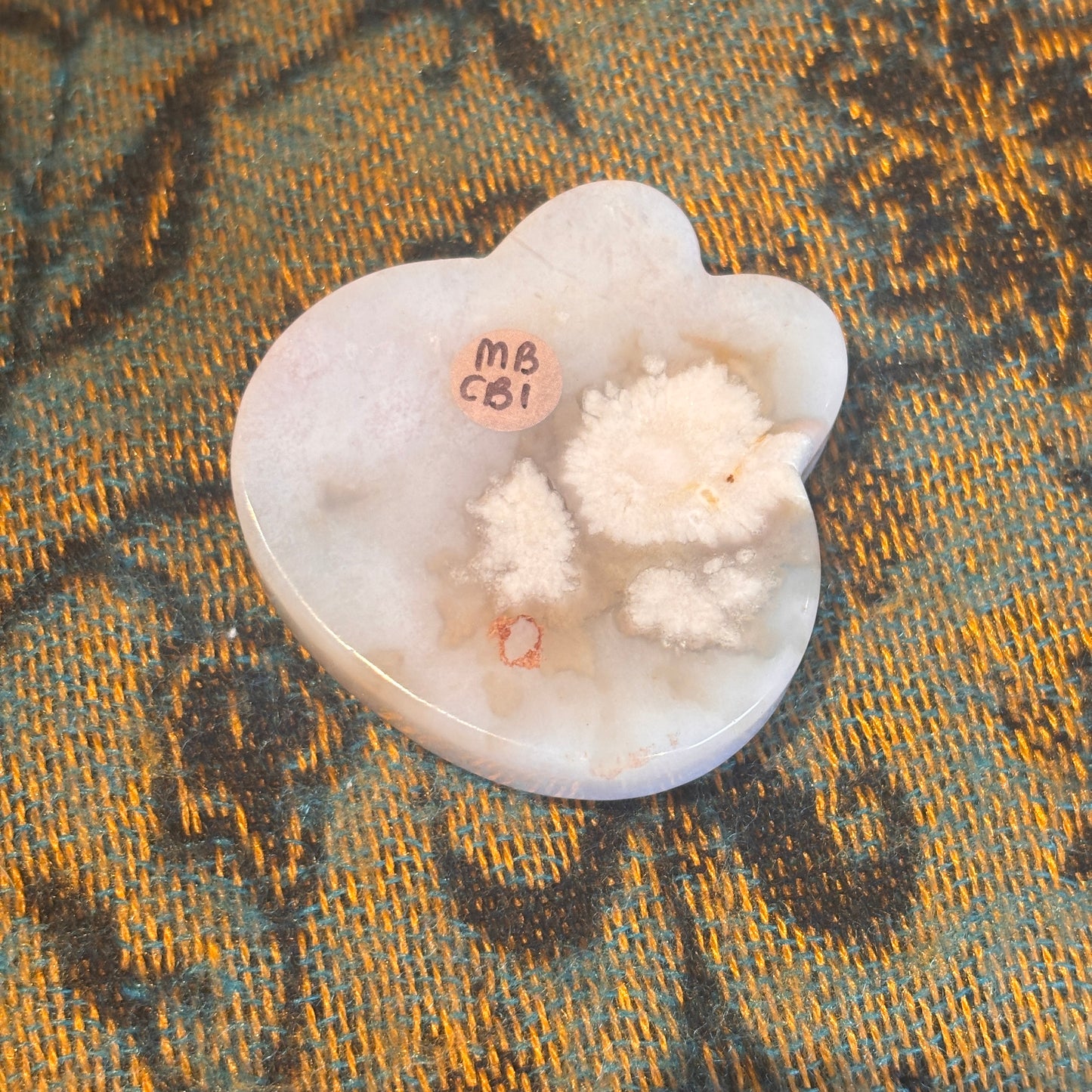 Cherry Blossom Agate Bunny Trinket Dish