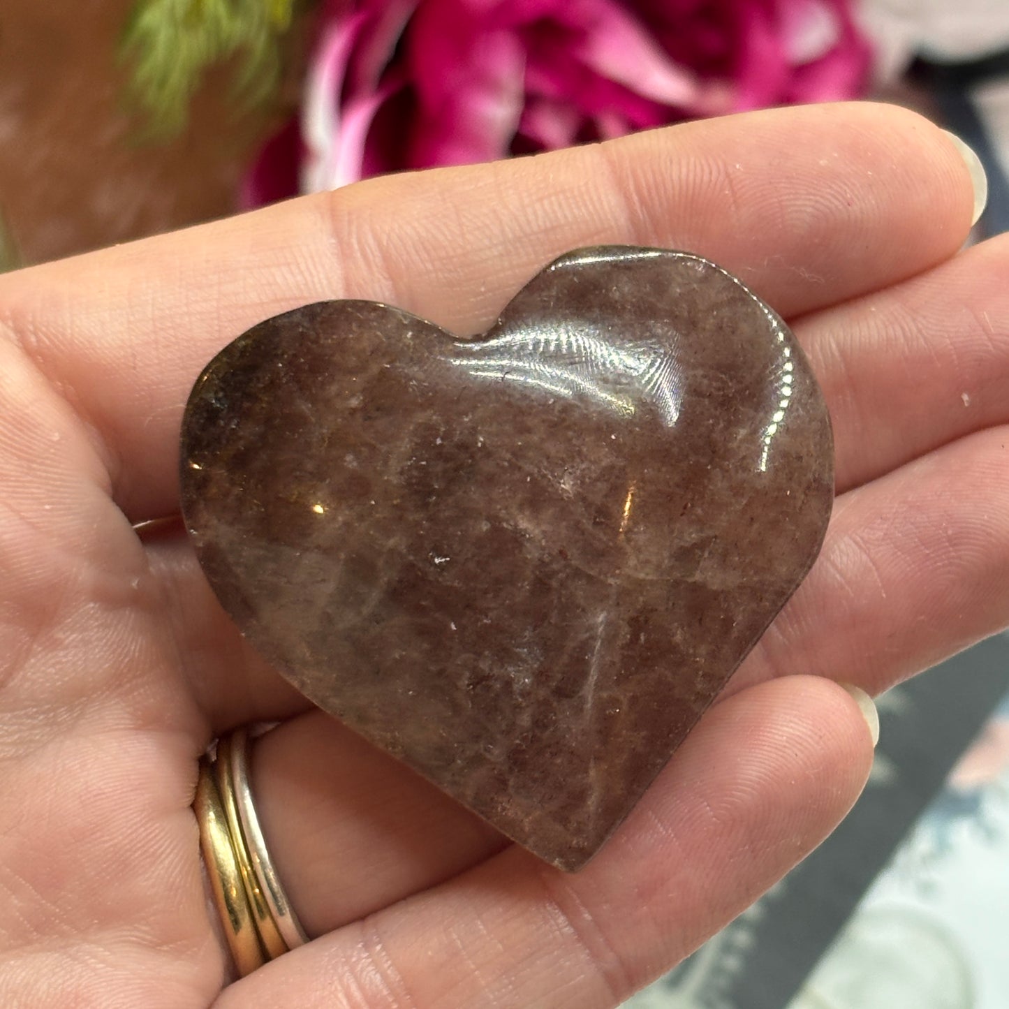 Golden Strawberry Quartz Heart (GSQ3)