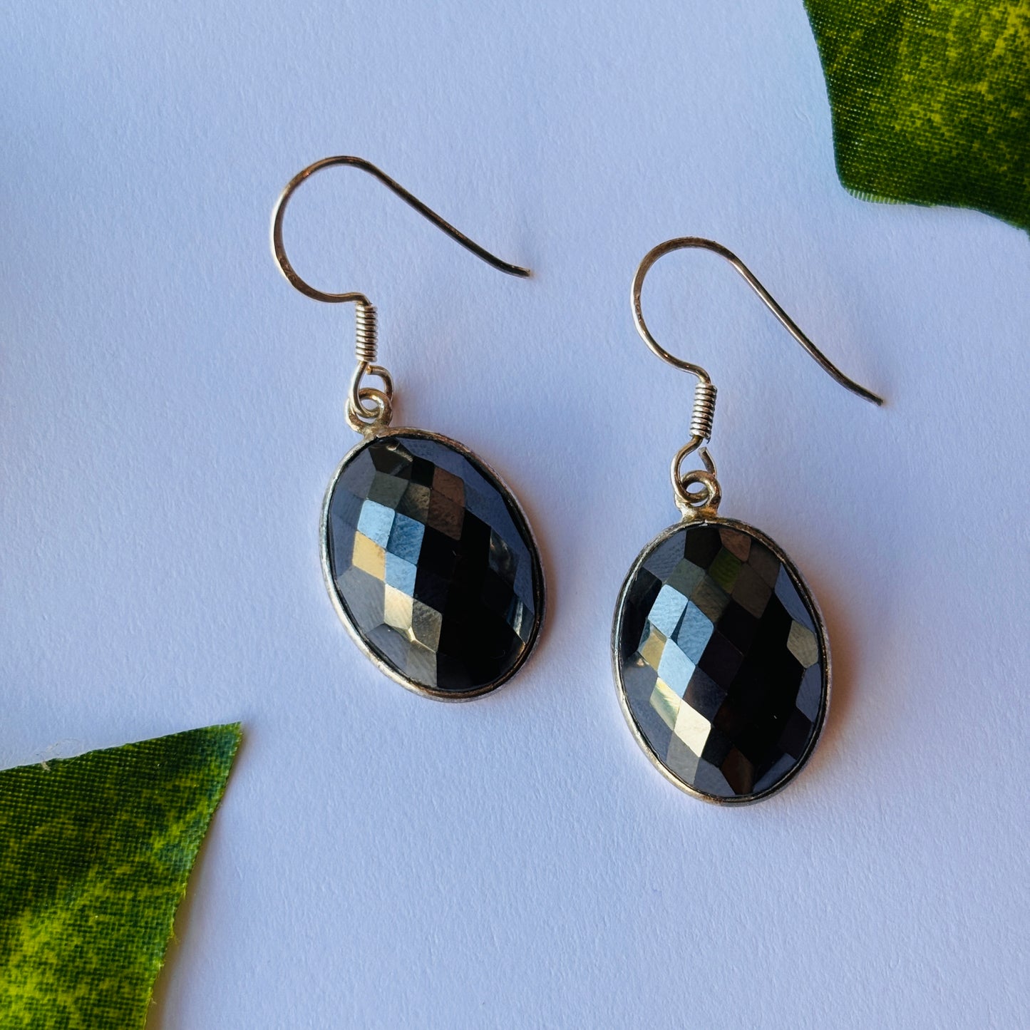 Sterling Silver Hematite Earrings