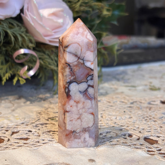 Cherry Blossom Agate Pillar (CBAP2)