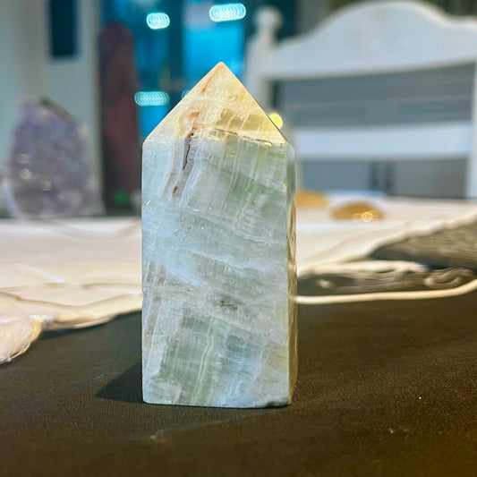 Pistachio Calcite Obelisk (PCT06)