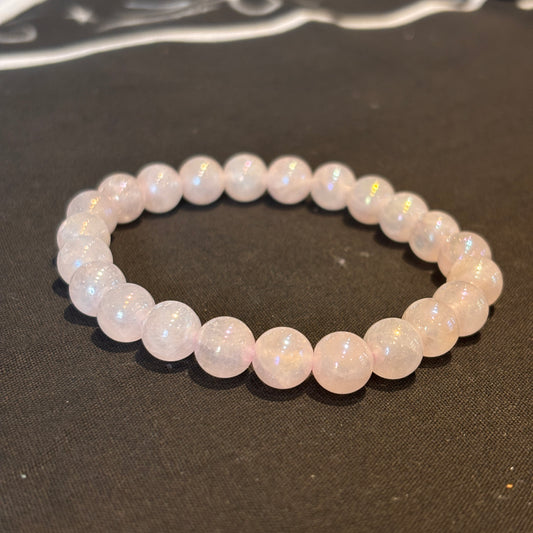 Angel Aura Rose Quartz Bracelet (8mm)