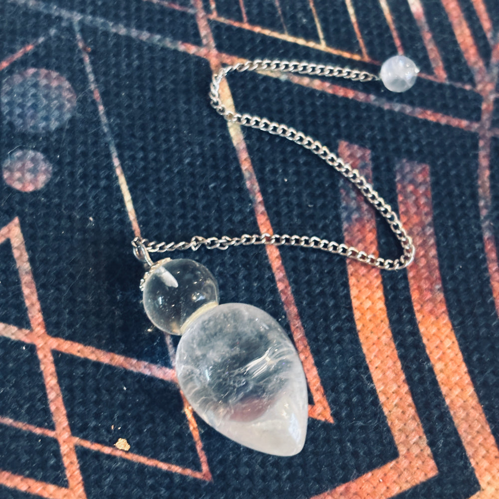 Goddess Clear Quartz Pendulum