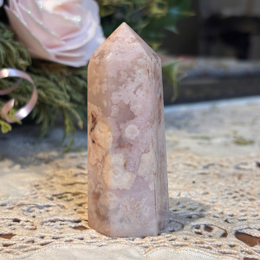 Cherry Blossom Agate Pillar (CBAP1)