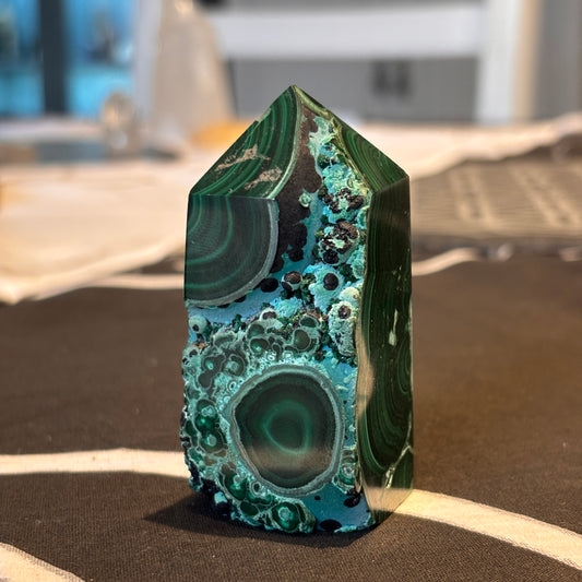 Malachite & Chrysocolla Obelisk (CMT6)