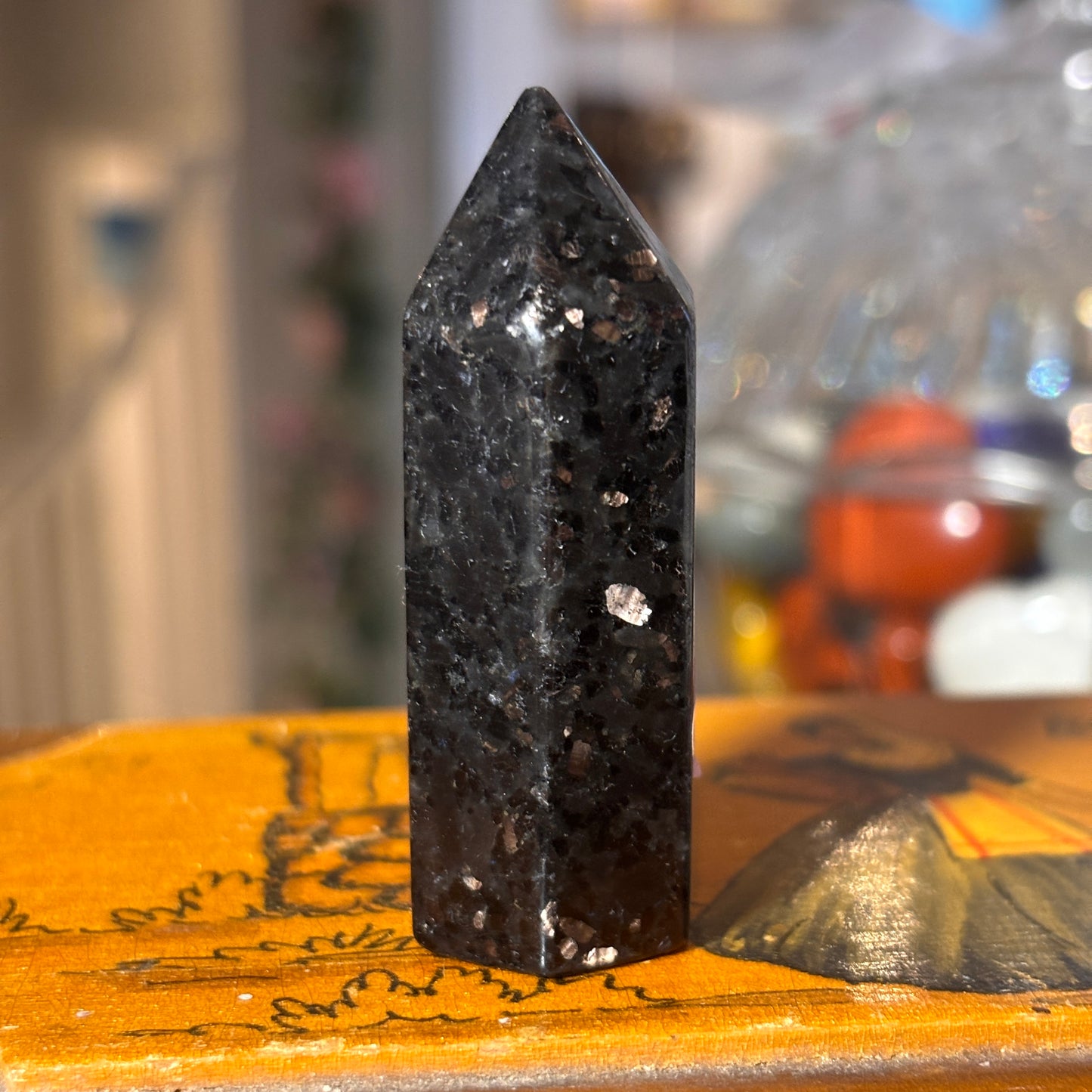 Coppernite "Indian Nuummite" Pillar (CNP2)