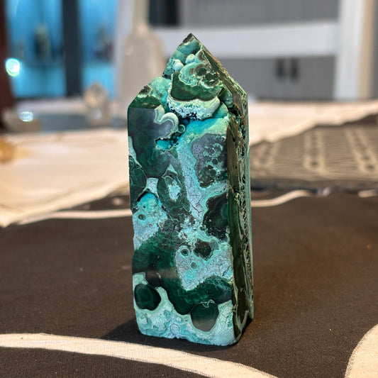 Malachite & Chrysocolla Obelisk (CMT7)