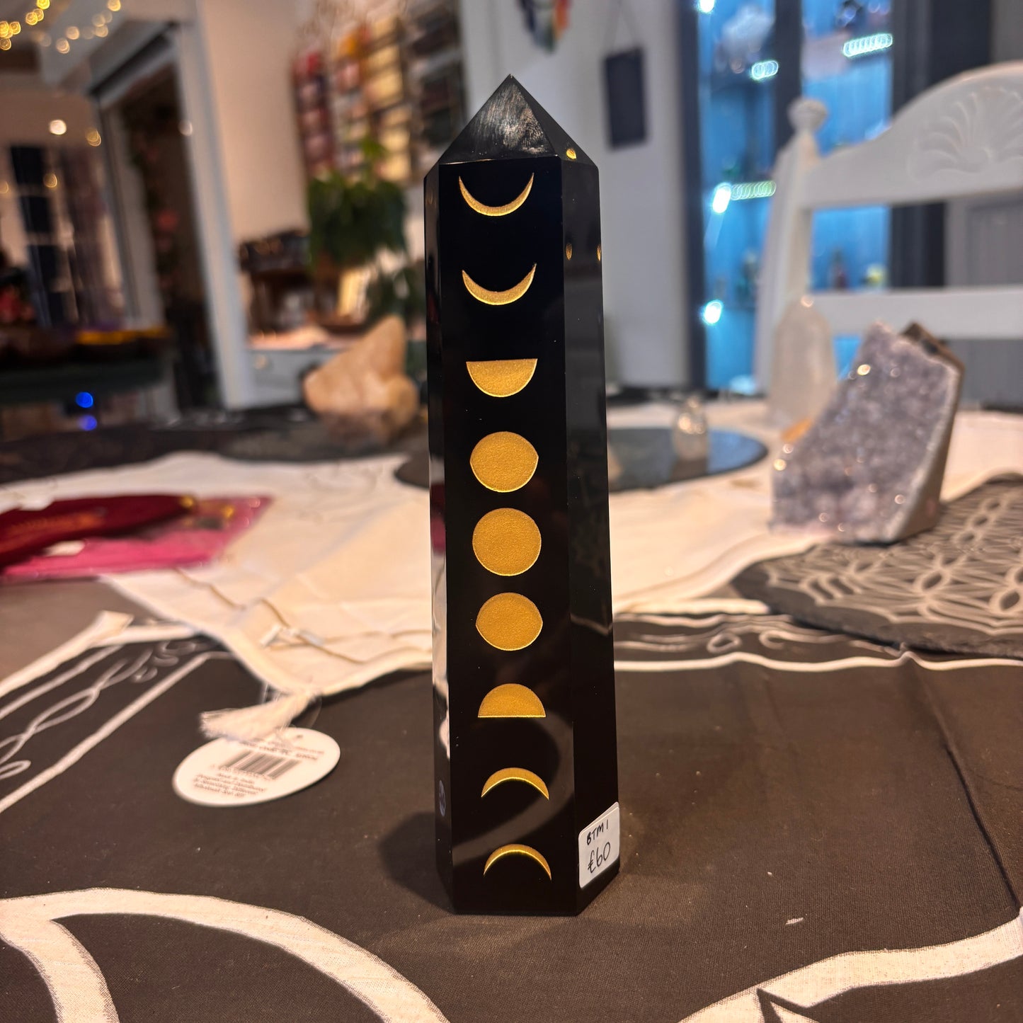 Black Obsidian Chakra Tower (BTM1)