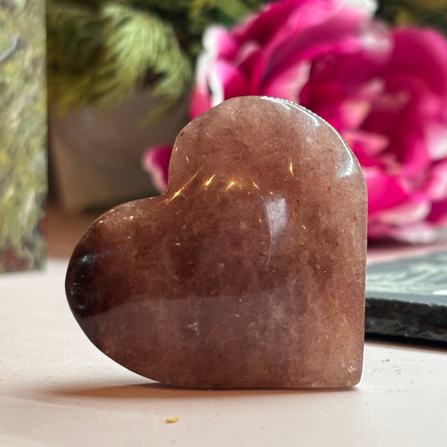 Golden Strawberry Quartz Heart (GSQ3)