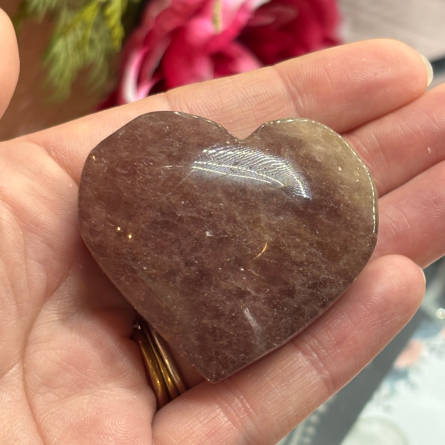 Golden Strawberry Quartz Heart (GSQ4)