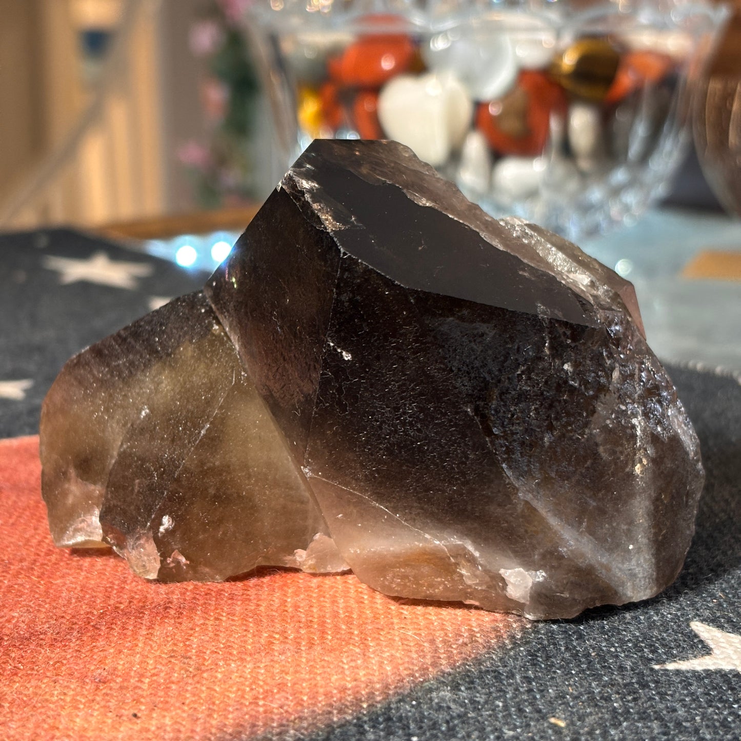 Large Smoky Quartz Double Point Cluster (LSQC1)