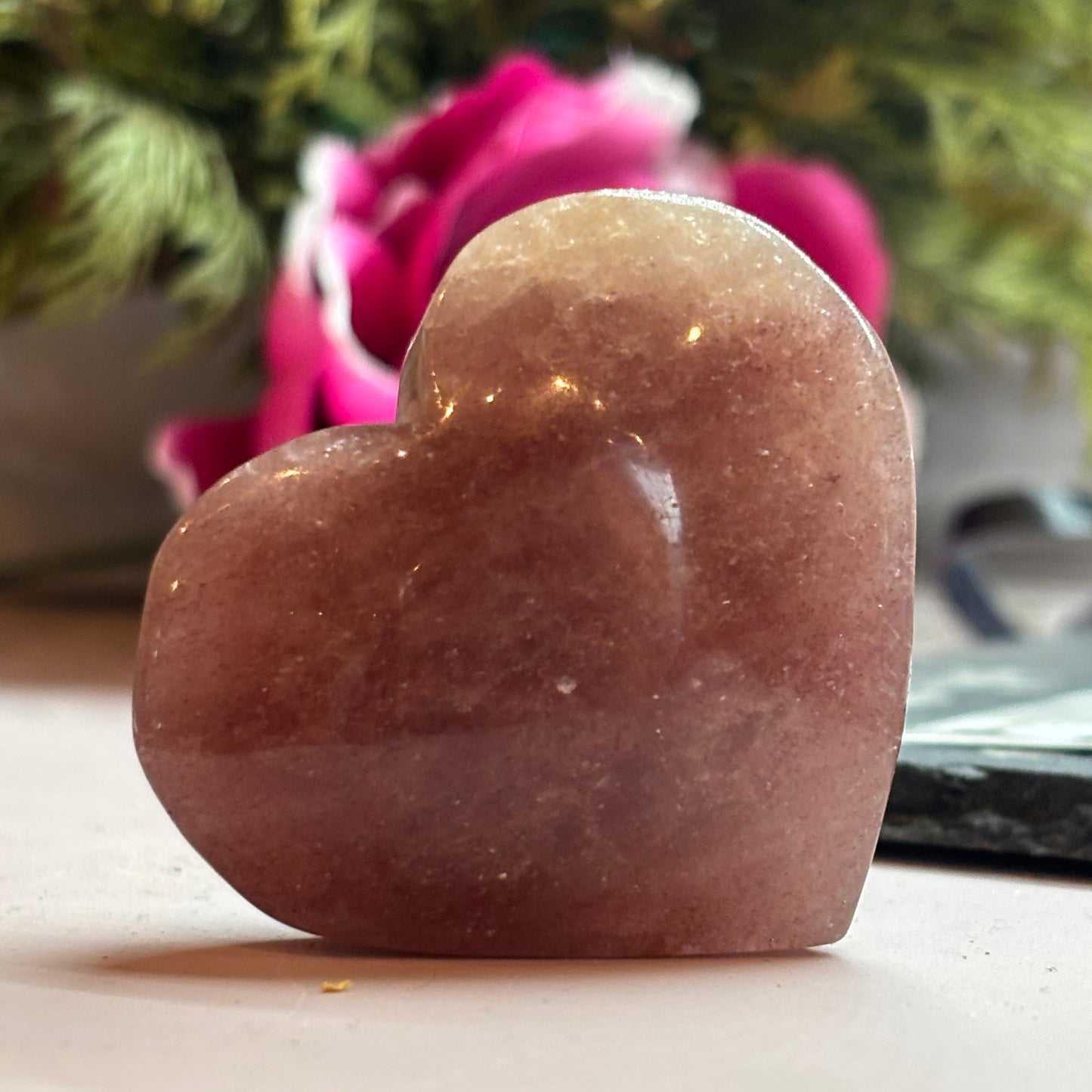 Golden Strawberry Quartz Heart (GSQ4)