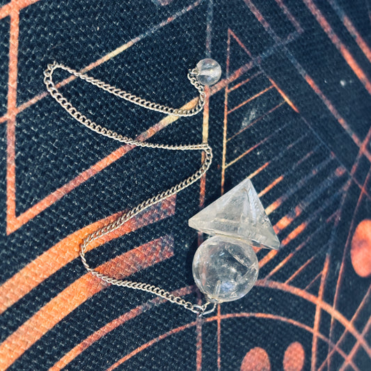 Clear Quartz Pyramid Pendulum