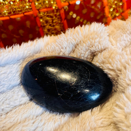 Black Tourmaline Palm Stone (BTP04)