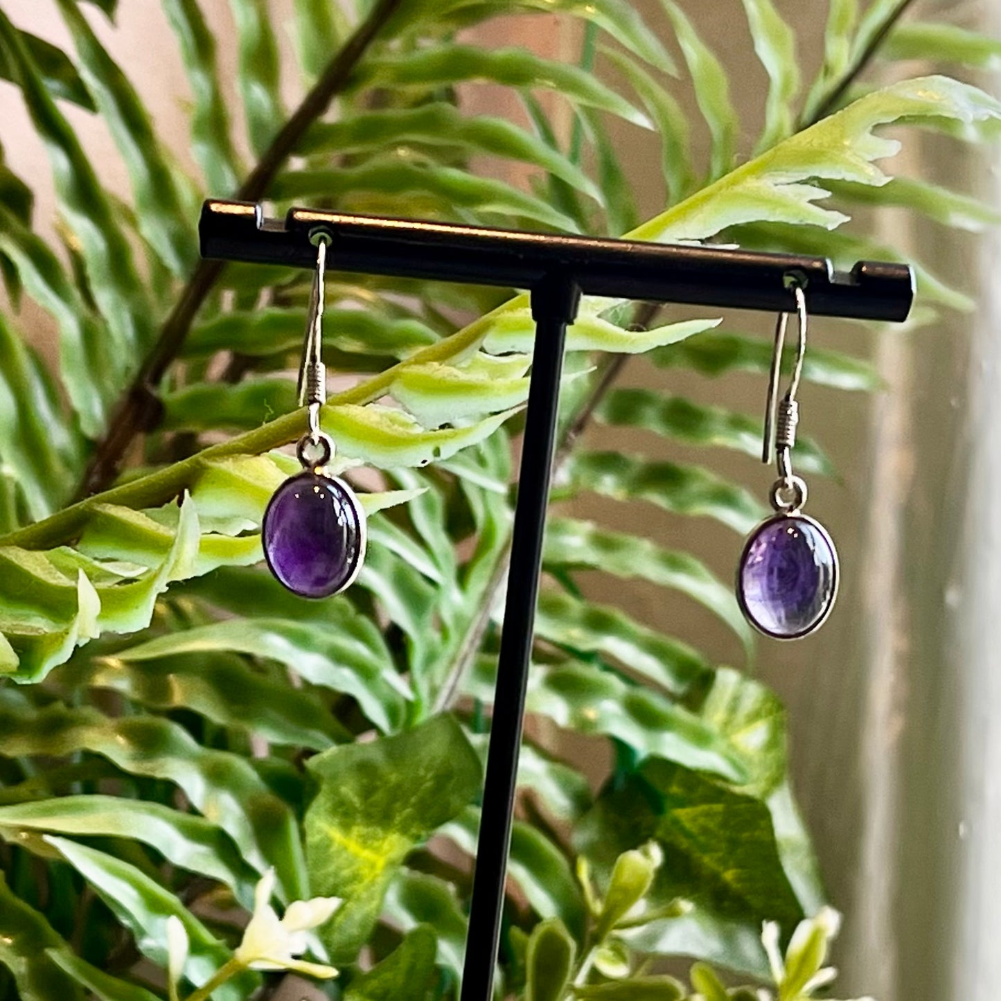 Sterling Silver Amethyst Earrings