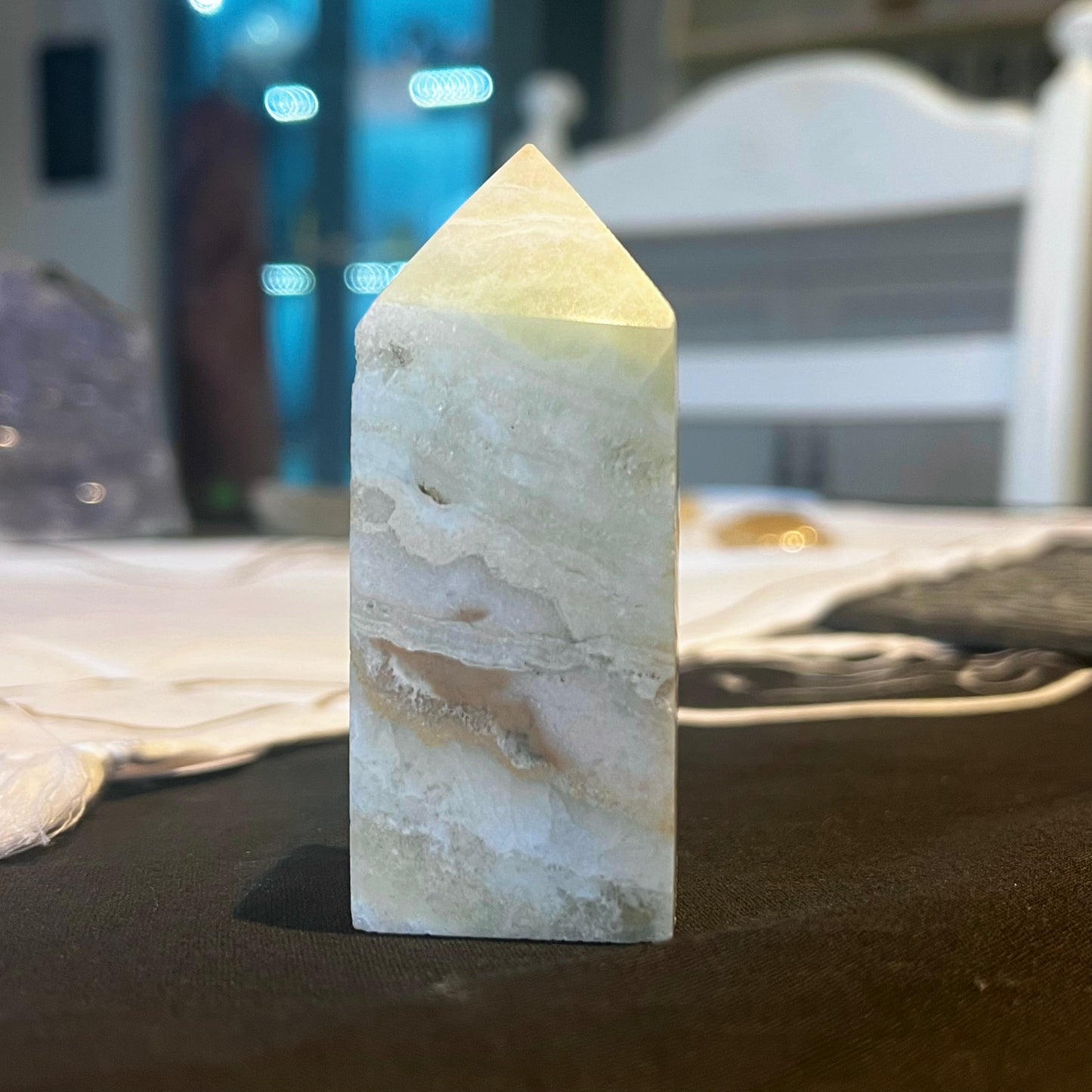 Pistachio Calcite Obelisk (PCT06)