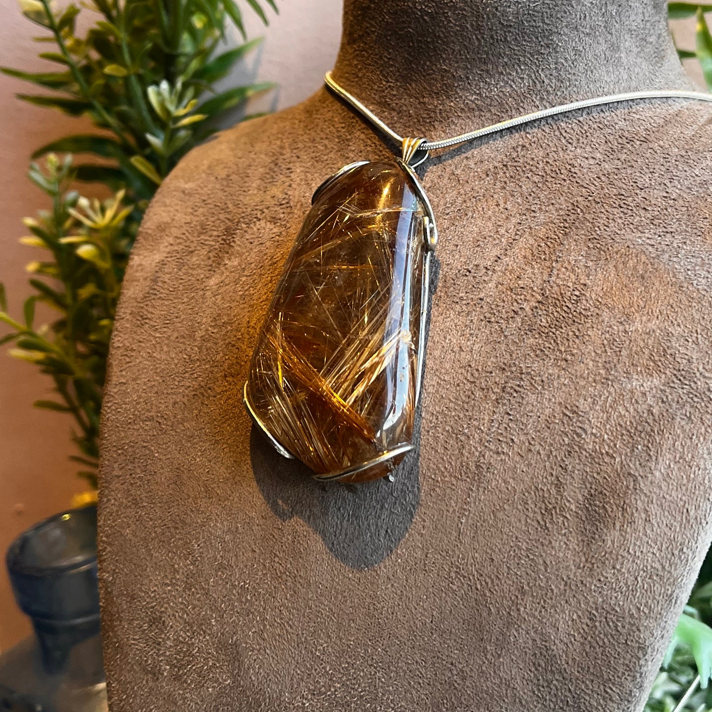 Rutilated Quartz Necklace