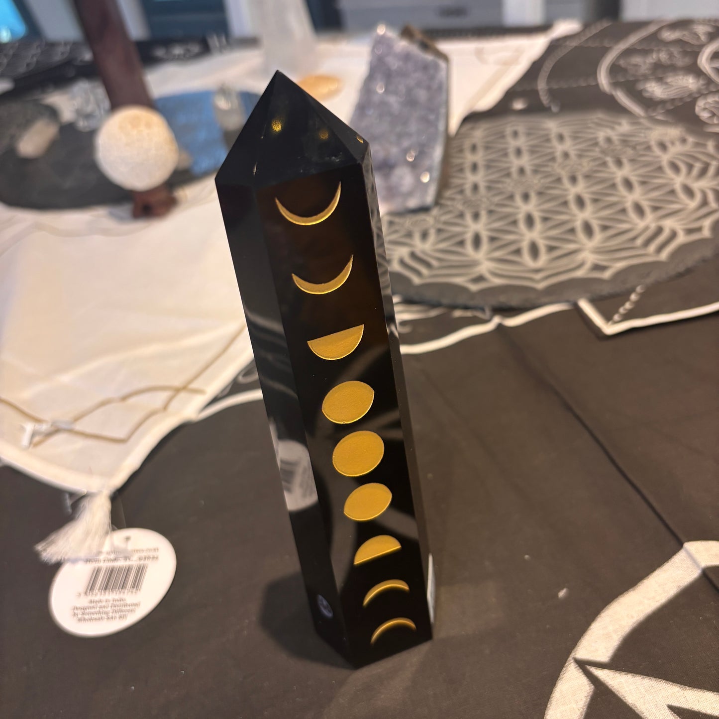 Black Obsidian Chakra Tower (BTM1)