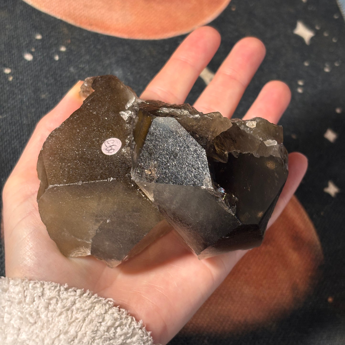 Large Smoky Quartz Double Point Cluster (LSQC1)