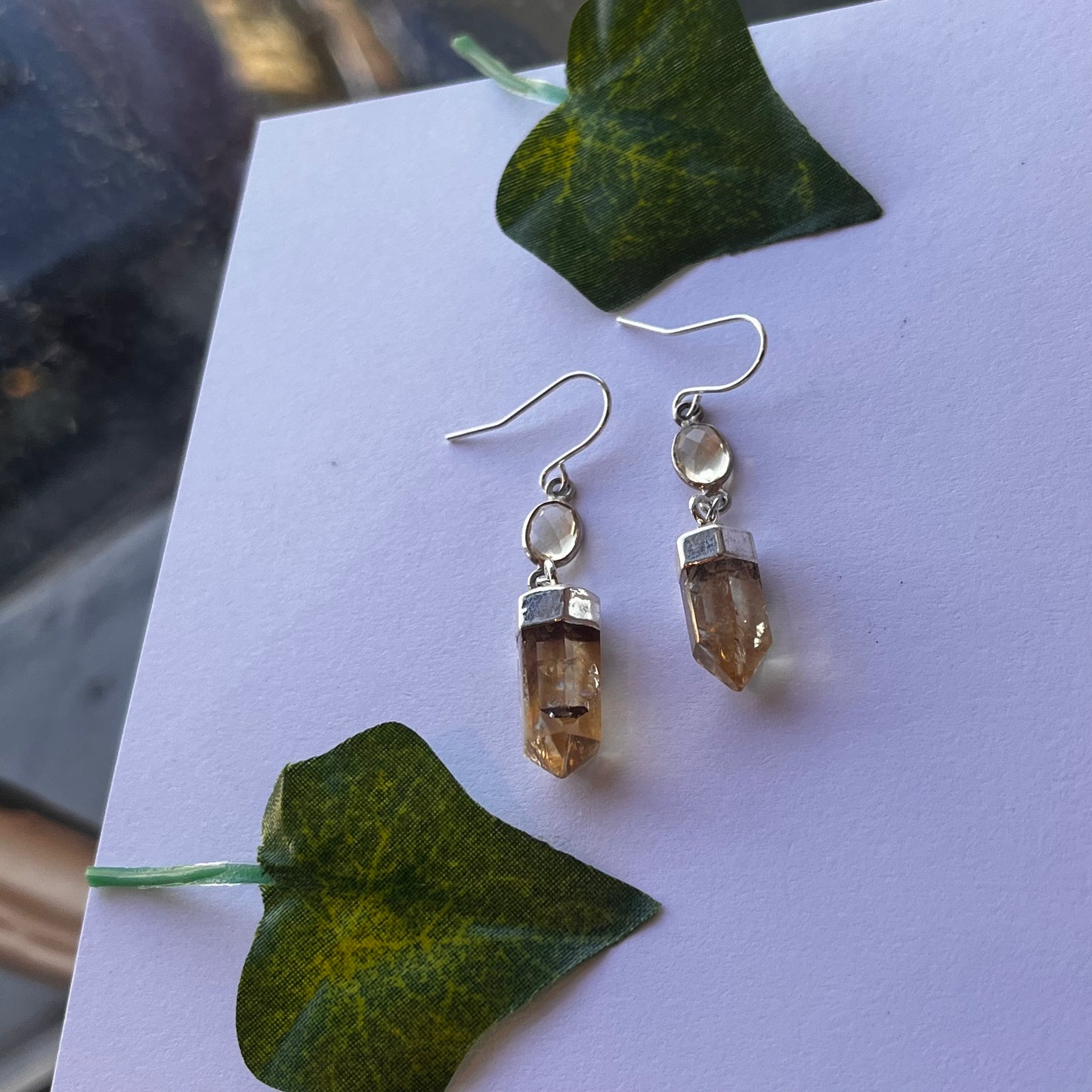 Tegan’s High Grade Citrine & Heat Treated Earrings