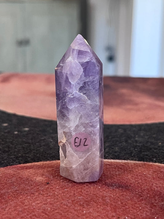 "Dream" Chevron Amethyst Pillar