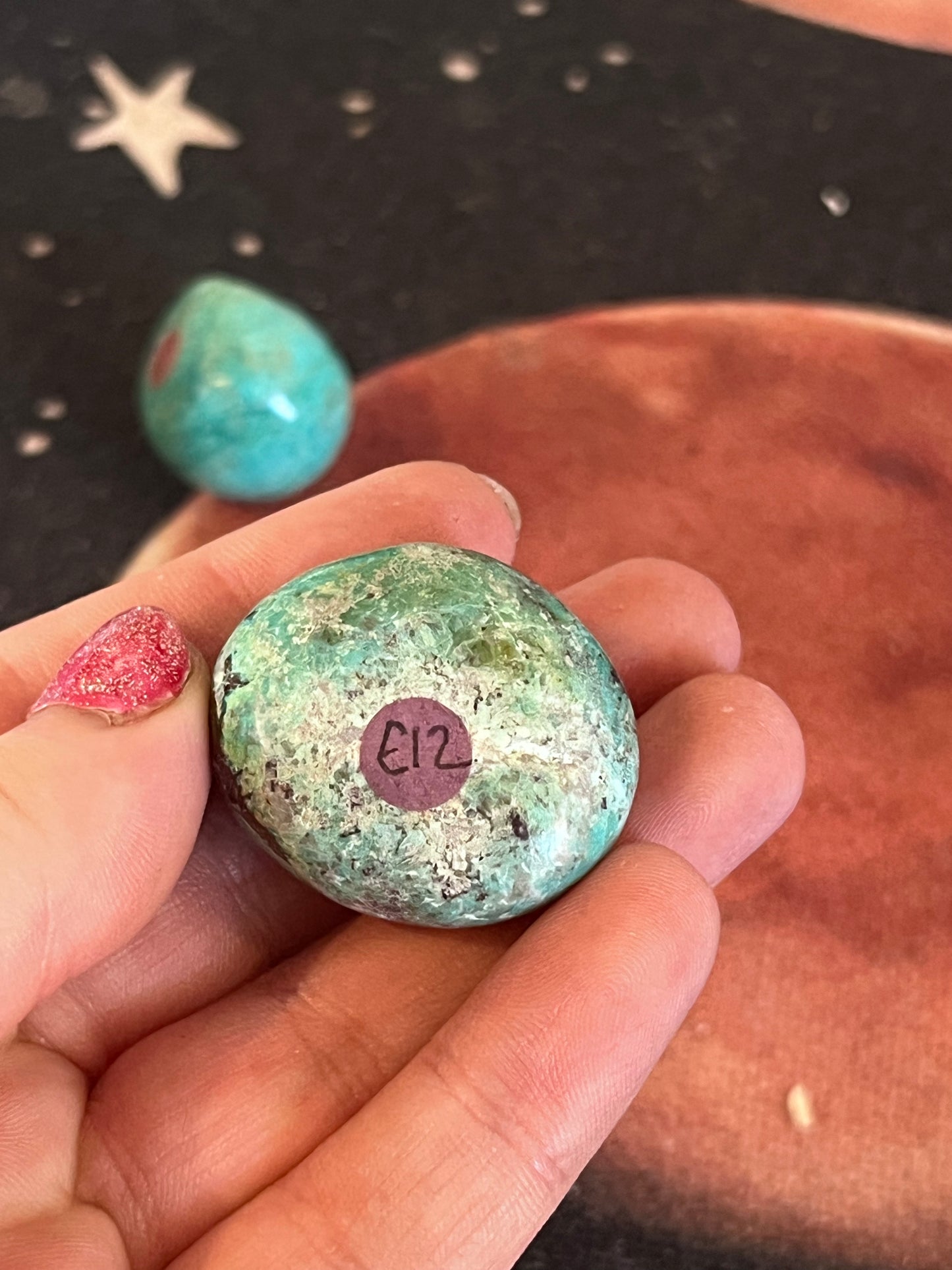 Chrysocolla Palm Stones