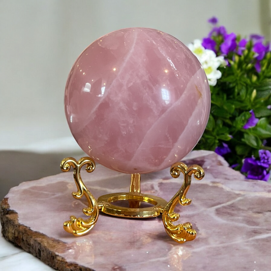 HUGE Madagascan Rose Quartz Sphere (MRQS02)