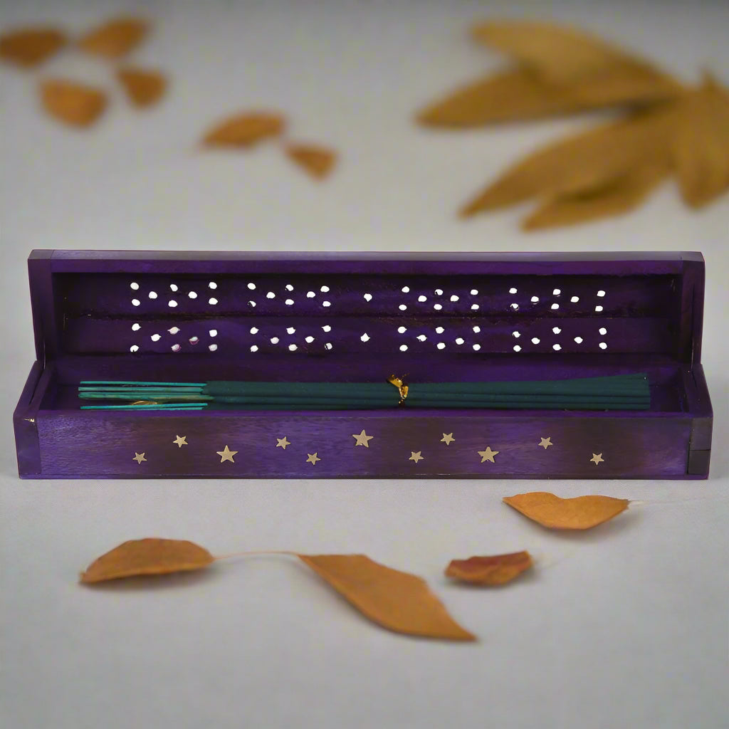 Star Purple Smoke Box with Incense Gift Set