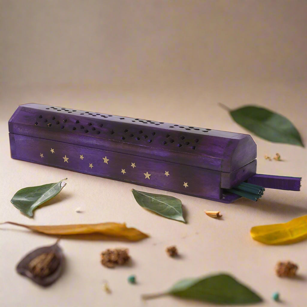 Star Purple Smoke Box with Incense Gift Set