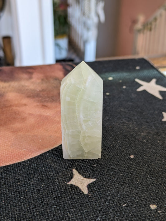 Pistachio Calcite Tower (PC04)