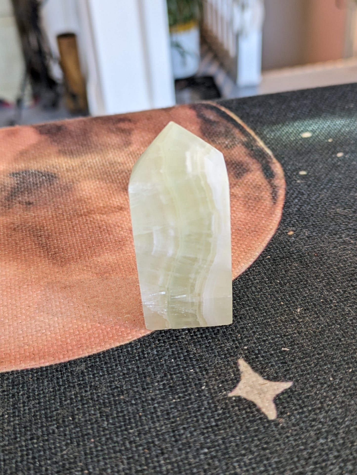 Pistachio Calcite Tower (PC04)