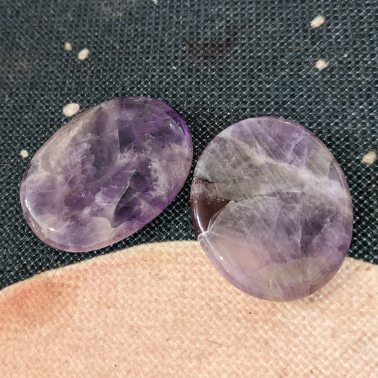 Amethyst Worry Stone