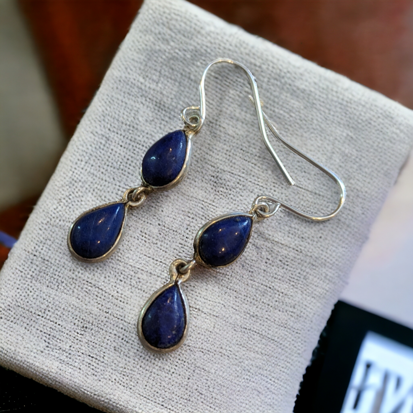 Tegan's Sterling Silver Lapis Lazuli Earrings