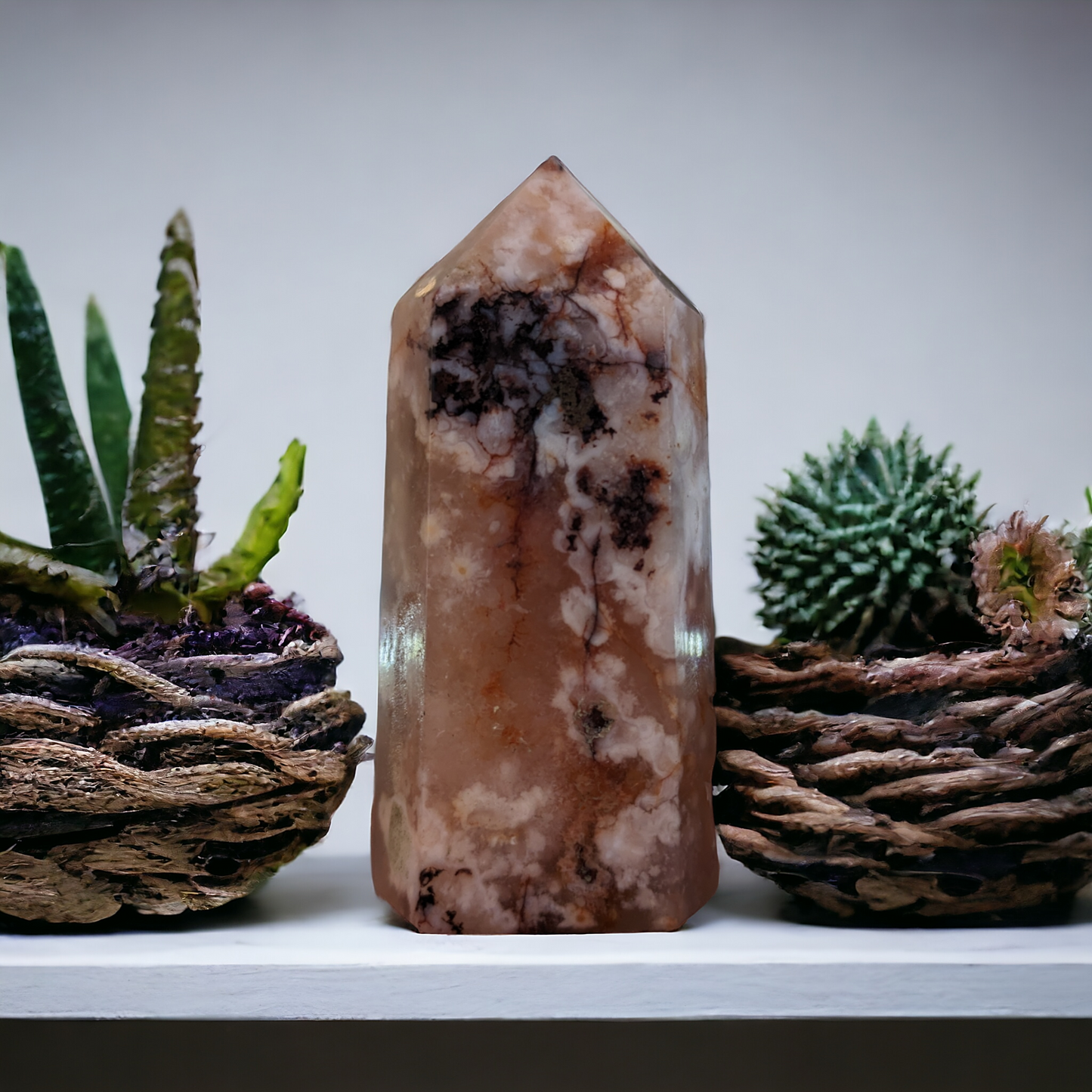 Cherry Blossom Agate Tower (CBT02)(High Quality)