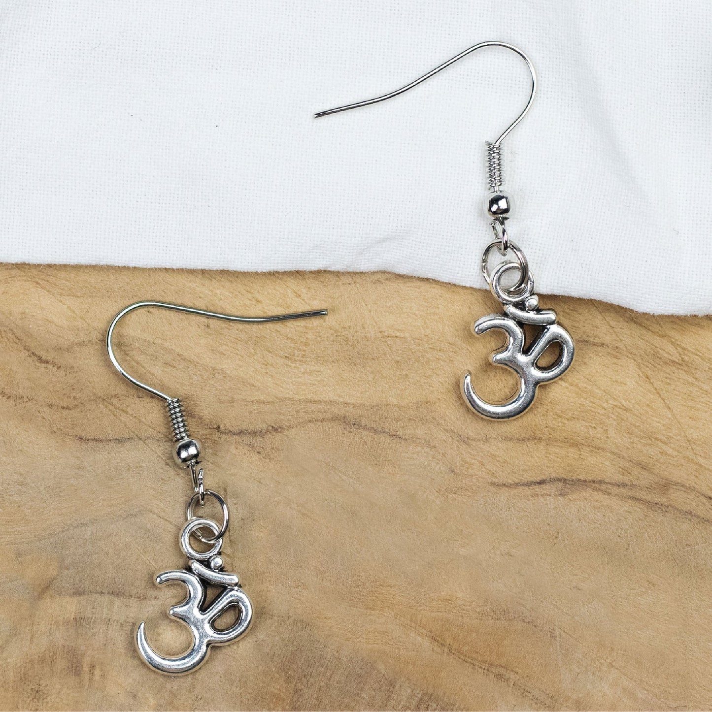 Om Earrings (Zinc Alloy)