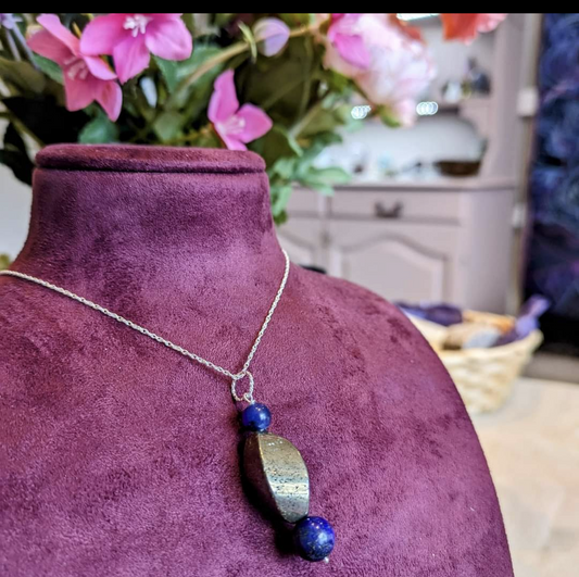 Rachel's Lapis Lazuli & Iron Pyrite Necklace