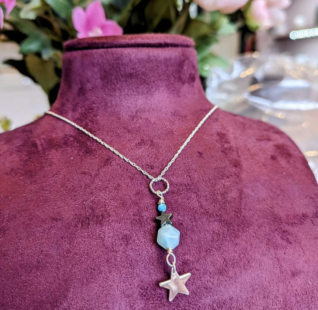Rachel's Amazonite & Turquoise Necklace