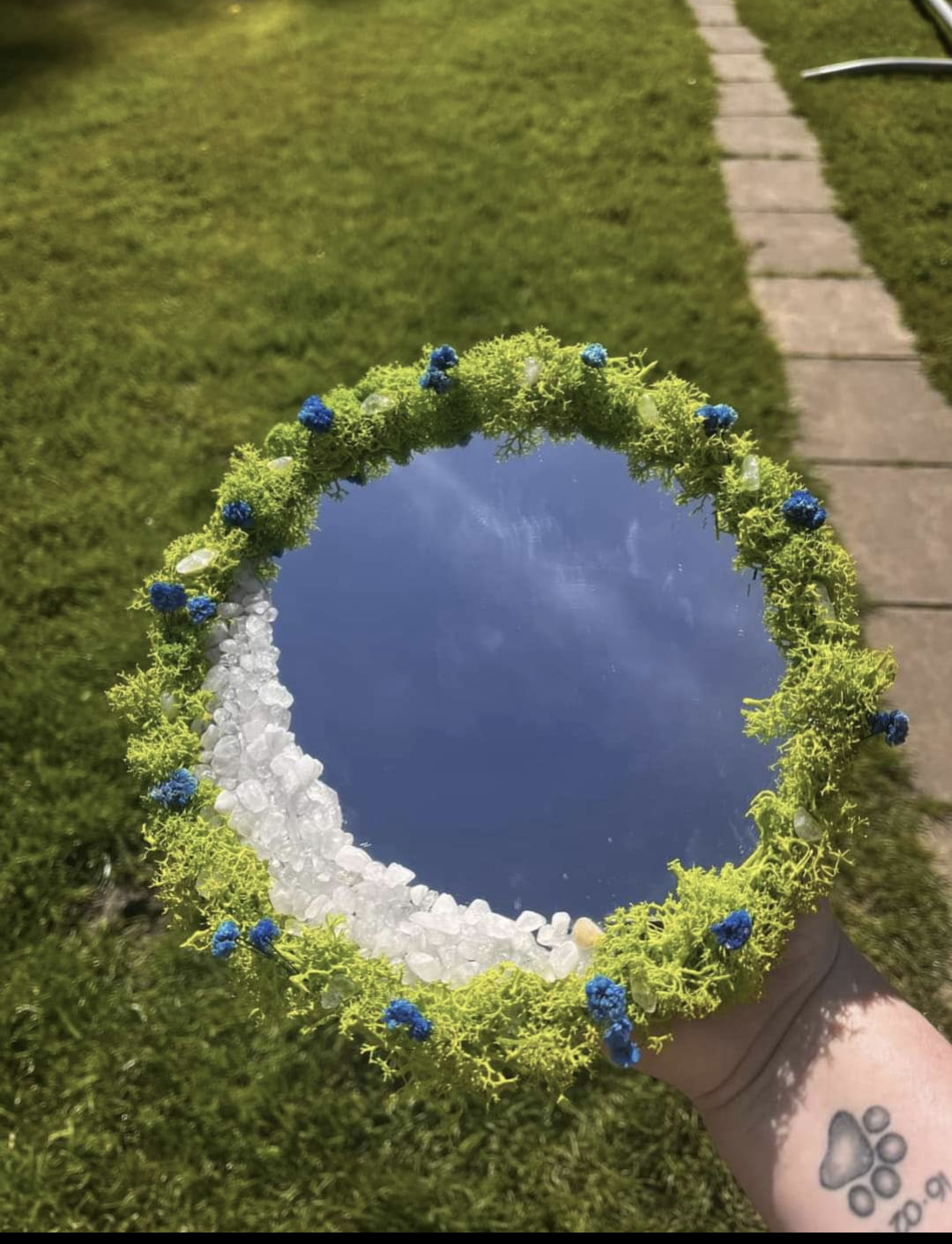 Tegan's Clear Quartz Moon Mirror