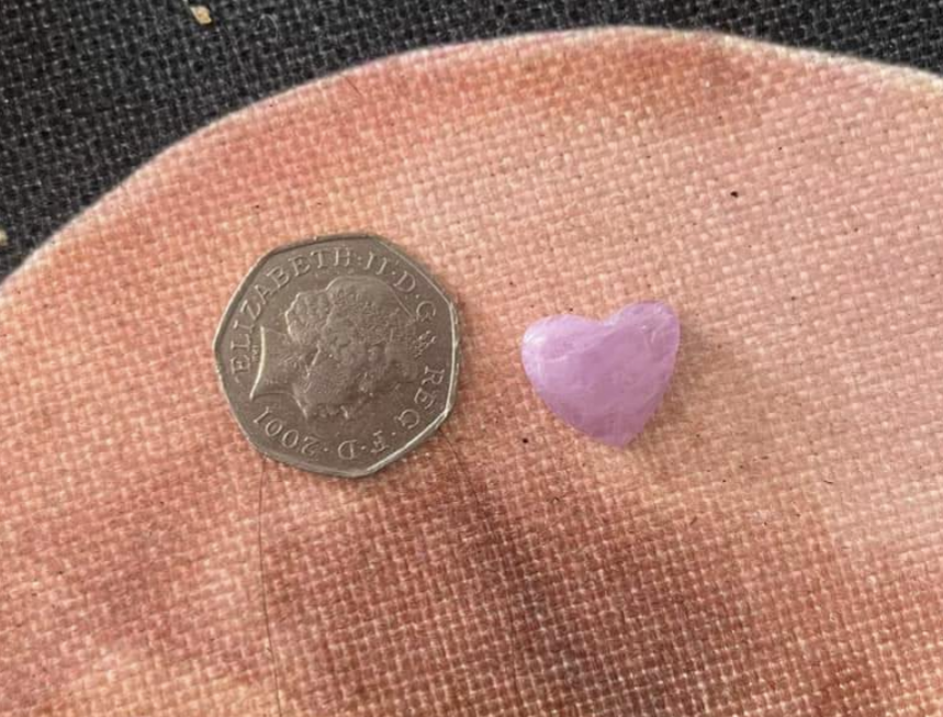 Small Kunzite Heart