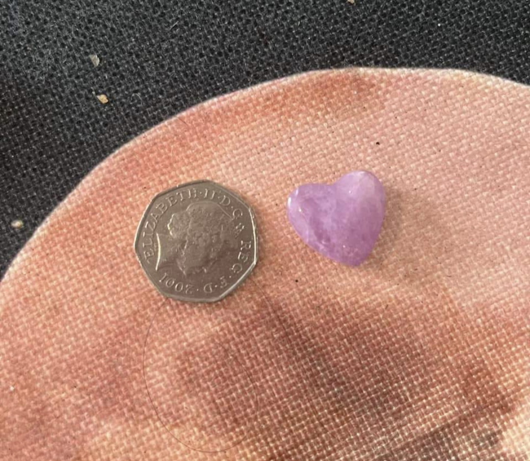 Medium Kunzite Heart