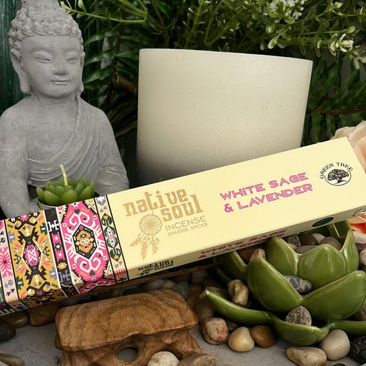 'White Sage & Lavender’ Native Soul Incense Joss Sticks