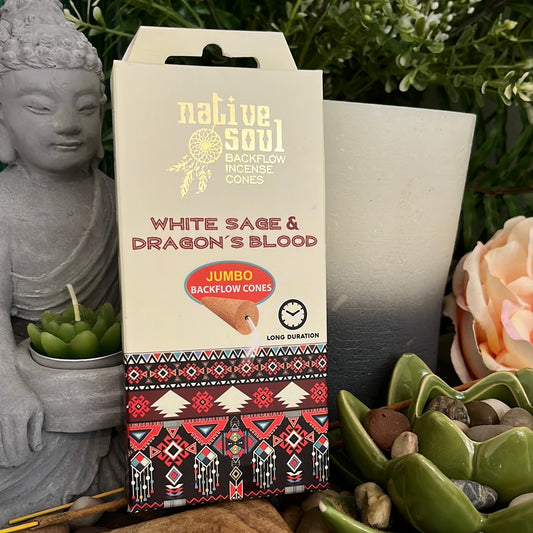 'White Sage & Dragon's Blood’ Native Soul Incense Backflow Cones