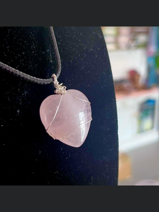 Rose Quartz Tree of Life Necklace