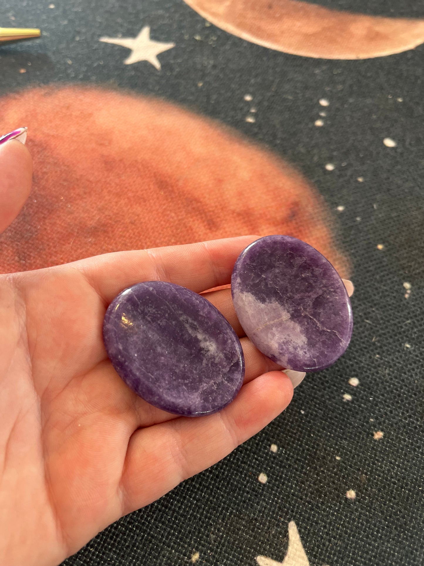 Lepidolite Worry Stone