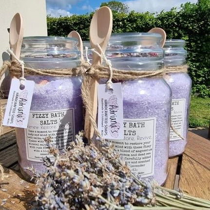 Adriana’s Handmade Fizzy Lavender Bath Salts