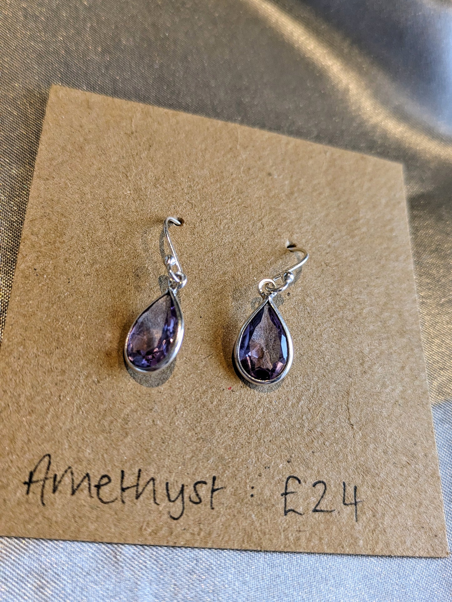 Sterling Silver Amethyst Earrings