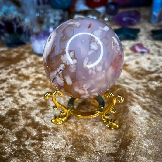 Cherry Blossom Agate Sphere (CBAS01)